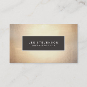 Elegant Faux Gold Foil Luxurious Vintage Business Card