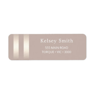 Élégant Faux Gold Foil Stripe