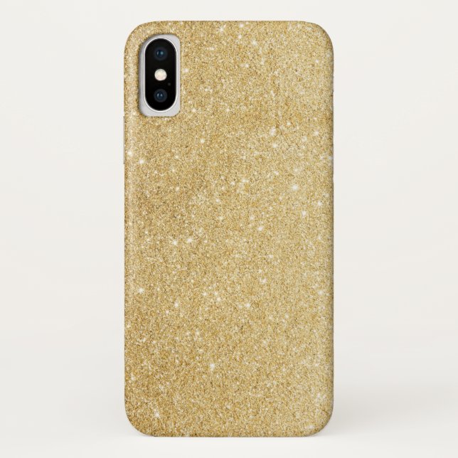 Elegant Faux Gold Glitter Case-Mate iPhone Case (Back)