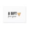 Elegant Faux Gold Heart Beauty Gift Certificate