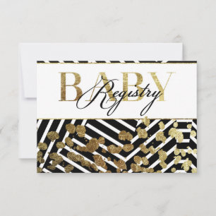 Elegant Faux Gold Paint Splatter & Stripes Pattern