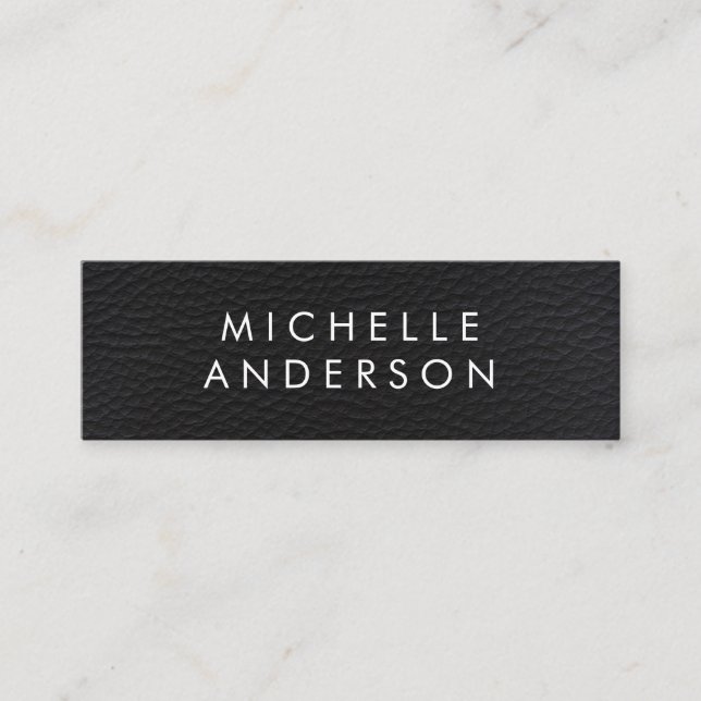 Elegant Faux Leather Texture (Loyalty Card) Loyalty Card (Front)