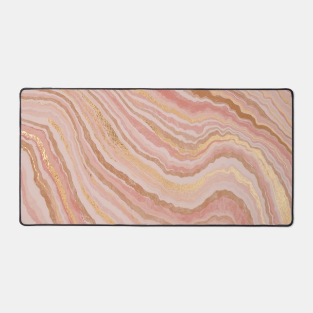 Elegant Faux Marble Pale Blush, Pink, Sand (Recto)