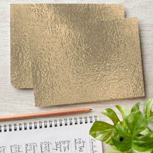 Elegant Faux Metallic Bronze Design Wedding Envelope