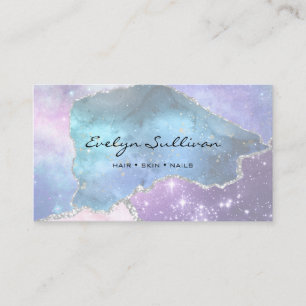 elegant faux nacre design business card