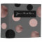 elegant faux rose gold blush pink black circles