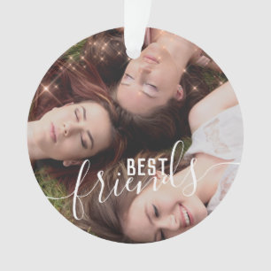 Elégant faux rose or coutume meilleures amis phot