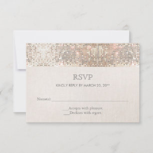 Elégant Faux Séquins Argent Beige Look RSVP 2