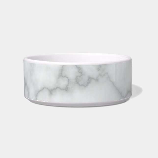 Elegant Faux White Marble Bowl (Front)