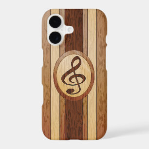 Élégant Faux Wood Treble Clef Inlay