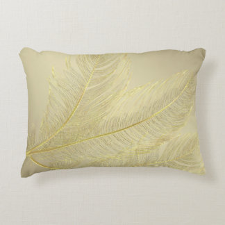 Elegant Feather Design For Luxurious Celebrations Accent Pillow