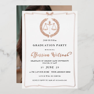 Elegant Female Law School Graduation Photo