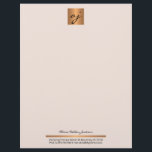 Elegant feminine blush pink copper gold monogram letterhead<br><div class="desc">Monogrammed luxury feminine faux copper gold metallic geometric and blush pink vintage romantic letterhead. Suitable for beauty salons and spas, hair and fashion stylists and owners, boutique managers, jewellery designers, luxurious products crafters, photographers, cosmetologists, estheticians, beauticians, wedding planners, lifestyle bloggers, or any other independent professionals or women services businesses. Easy...</div>