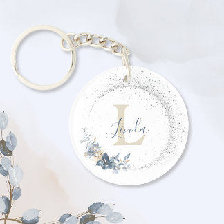 Elegant Feminine Floral Bouquet Monogram