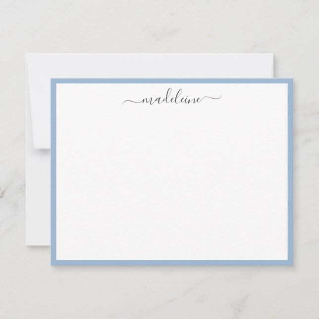 Elegant Feminine Handwritten Calligraphy Note Card (Front)