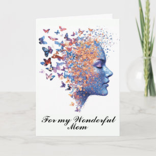 Elegant Feminine Mother’s Day Modern From Daughter Card