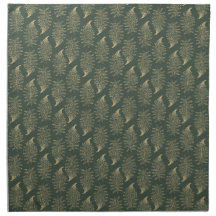 Elegant ferns green napkin