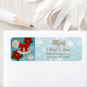 Elegant Festive Christmas Bells & Snowflakes