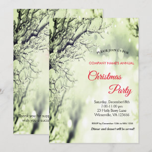 Elegant festive Christmas Invitation