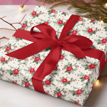 Elegant Festive Floral Christmas Holiday