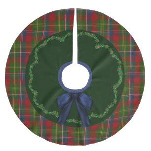 Elegant Festive Forrester Tartan Plaid Tree Skirt
