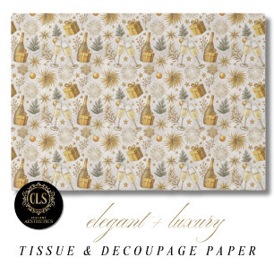 Elegant Festive New Year Luxe Aesthetics Tissue Paper