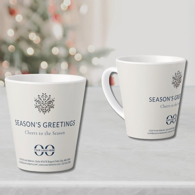 Élégant Feu de neige Fête Latte Mug (Créateur téléchargé)