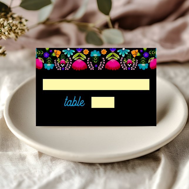 Elegant fiesta wedding  place card (Creator Uploaded)