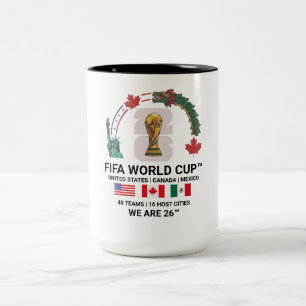 Elegant FIFA World Cup 2026 Two-Tone 15 oz Mug