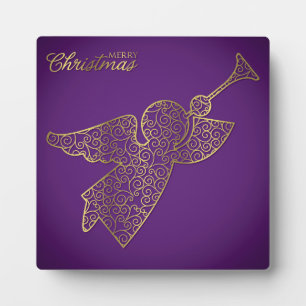 Elegant filigree angel plaque