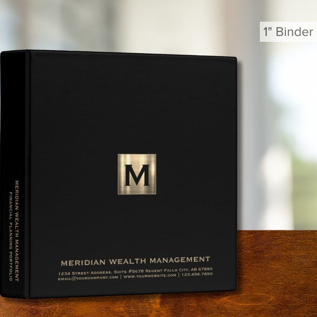 Elegant Financial Planner Monogram Binder (Creator Uploaded)