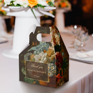 Elegant Fine Art Floral Still Life Wedding Favor Box