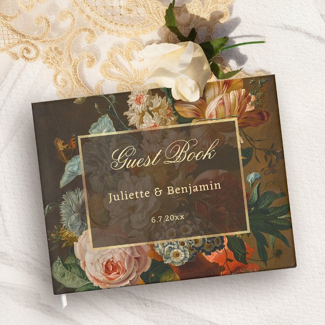 Elegant Fine Art Floral Still Life Wedding Guest Book (Creator Uploaded)