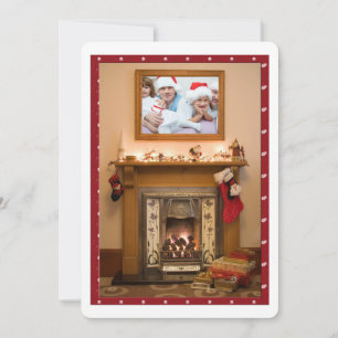 Elegant Fireplace Christmas Party / Family Reunion Invitation