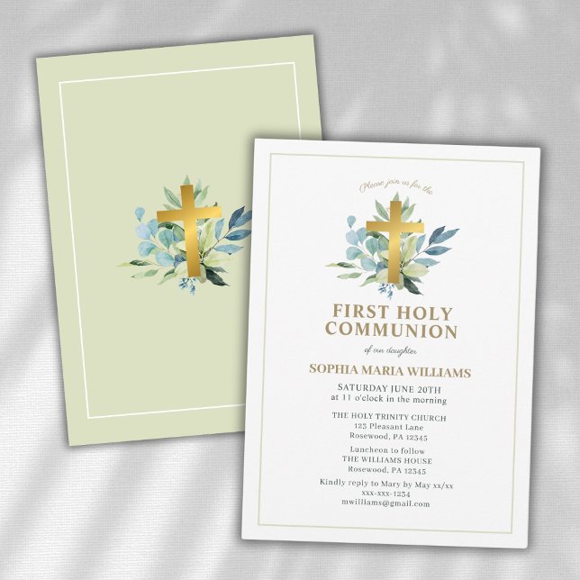 Elegant First Holy Communion Invitation (Creator Uploaded)