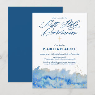 Elegant First Holy Communion Invite