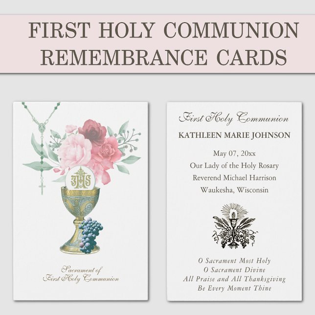 Elegant First Holy Communion Remembrance Holy  (Creator Uploaded)