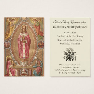 Elegant First Holy Communion Remembrance Holy