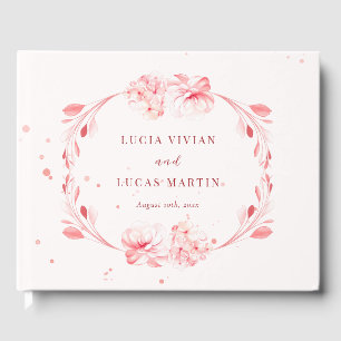 Elegant Flawless Sakura Pink Dream Wedding  Guest Book