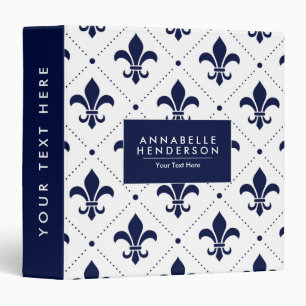 Elegant Fleur-de-lis Binder