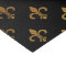 elegant Fleur De Lis pattern black gold party wrap