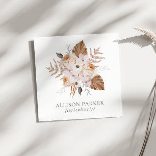 Élégant fleuriste Carte de visite Floriculturiste