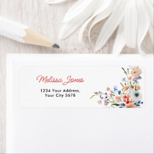 Elegant Floral Address