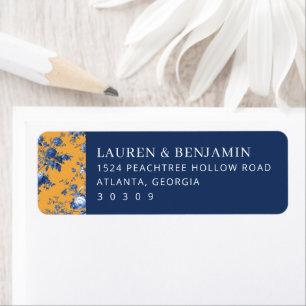 Elegant Floral Address Card