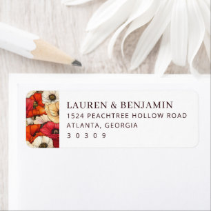 Elegant Floral Address Design