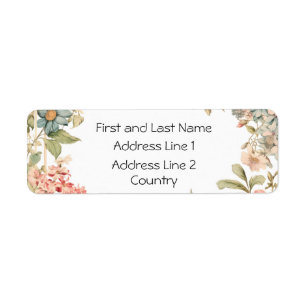 Elegant Floral Address Labels – Personalized Retur
