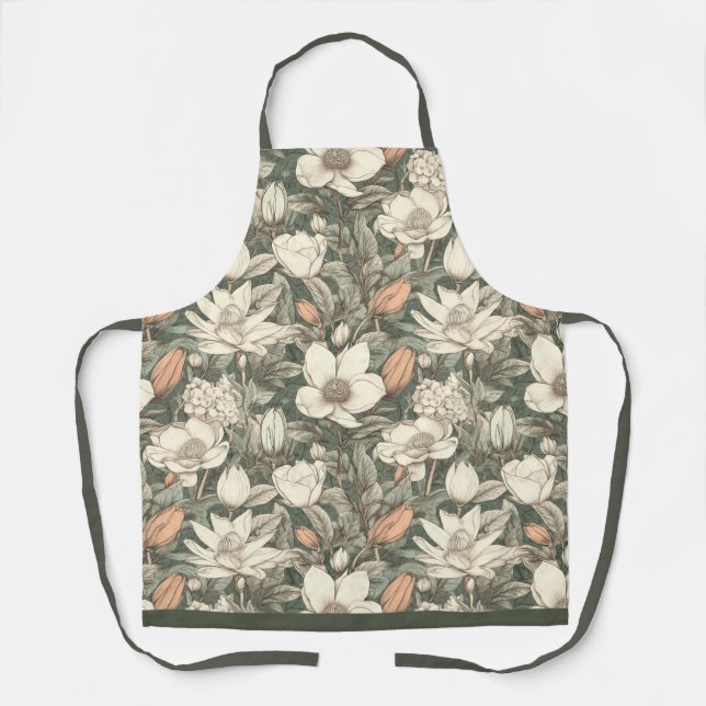 Elegant Floral  Apron (Front)