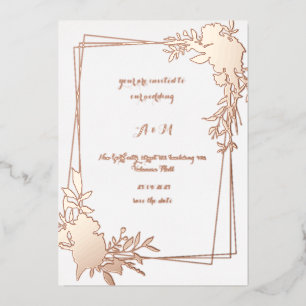 Elegant Floral Arch Wedding Invitation  