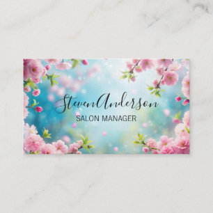Elegant Floral Arrangement Nature Outdoors Appointment Card