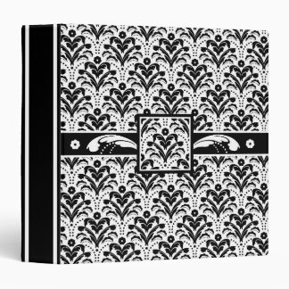 Elegant Floral Art Deco Damask 1930s Pattern Binder